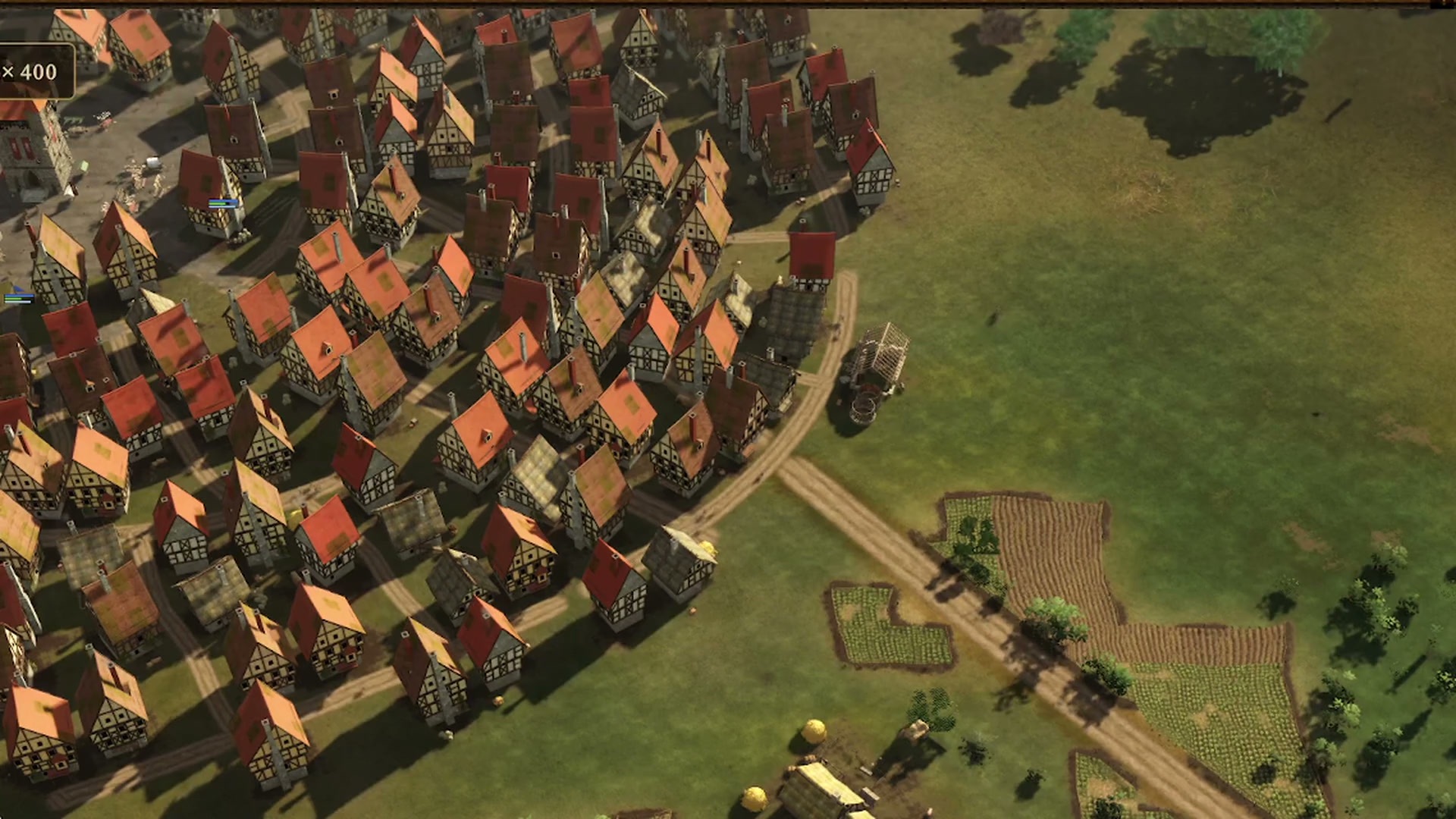 Zusammenschnitt aus dem Spiel: Stadt, Heer, Schlacht, Feuerball und Schlachtfeld